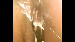 BBW Push out after creampie messy load