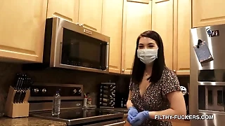 Big Tits Revealed Maid Mina Moon - Housekeeping Hottie Paid Xtra Encircling Clean Naked - Sexy Asian Goddess HD