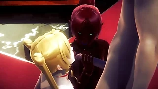 Zelda Hentai - Gerudo inclusive sex sucking handjob and fucked - Japanese Asian Manga Anime Film Game Porn