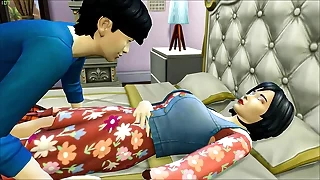 Japanese step Son Fucks Japanese Maw After Taking A Bath - Family Making love Taboo